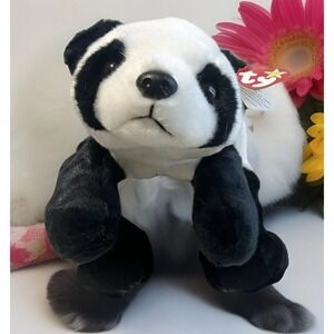 1998 Ty Beanie‎ Buddy PEKING the Panda Bear 14" Plush Vintage Stuffed Animal